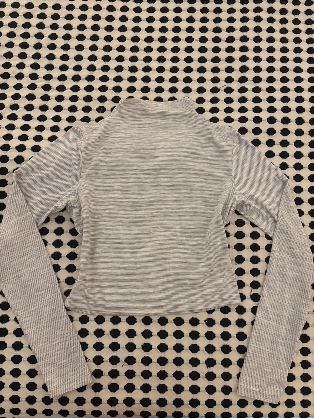 lululemon Light Gray Long Sleeve workout Top